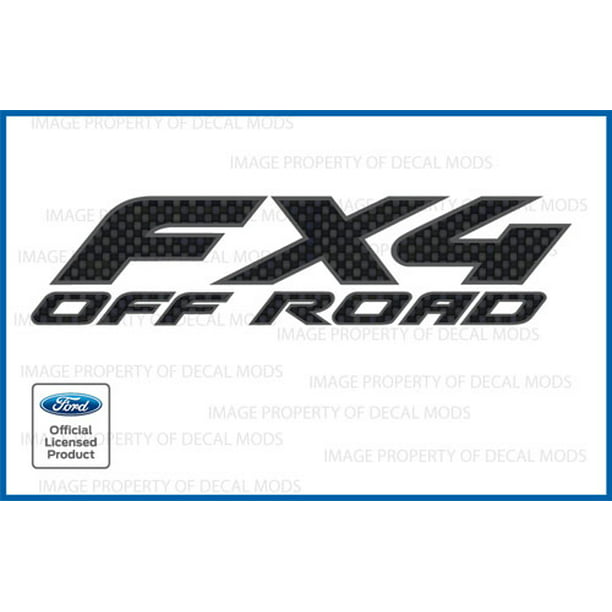 2015 Ford F150 FX4 Off Road Decals Stickers FCFB Carbon Fiber Black set of 2